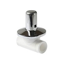 Вентиль ПП 20 PN 25 с хромированным маховиком белый Pro Aqua PA43008 купить в Санкт-Петербурге | "Проконсим"