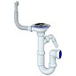 Сифон для мойки Unicorn Y431V, 3 1/2'' х40 без отвода, чаша из нержавеющей стали с отводом для стиральной машины, круглый перелив купить в Санкт-Петербурге | "Проконсим"