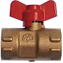 Кран латунный шаровой 11Б27п(М)2 DN 15 PN 16 трёхходовой под манометр G1/2''хG1/2'' муфта-муфта бабочка Пензапромарматура купить в Санкт-Петербурге | "Проконсим"