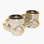 Узел нижнего подключения Vekotrim DN 15 PN 10 угловой двухтрубный20-3/4'' c накидной гайкой, муфта купить в Санкт-Петербурге | "Проконсим"