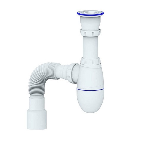 Сифон для мойки Unicorn В220, 40х50 гибкий отвод, 1 1/2'' х40 чаша из нержавеющей стали купить в Санкт-Петербурге | "Проконсим"