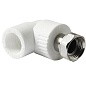 Угольник комбинированный ПП 25-3/4'' PN 25 с накидной гайкой белый Pro Aqua PA29214 купить в Санкт-Петербурге | "Проконсим"
