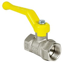 Краны латунные шаровые газовые 11Б27фт1М DN 15-50 PN 25-40 никелированные рычаг муфта-муфта Valfex.271 Standart ГОСТ Р 59553 купить в Санкт-Петербурге | "Проконсим"
