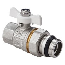 Краны латунные шаровые DN 15-20 PN 40 никелированные бабочка американка MVI BV.521 купить в Санкт-Петербурге | "Проконсим"