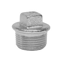 Заглушка чугунная DN 15-50 PN 16 оцинкованная штуцерная Fittex Plus купить в Санкт-Петербурге | "Проконсим"