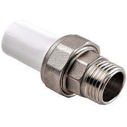  Муфта ПП разьемная 40-1'' PN 25 белая РВК 20551 (930659134) со склада Проконсим в Санкт-Петербурге