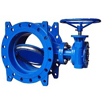 Затворы чугунные дисковые DN 200-1200 PN 10(16) фланцевые с 2-эксцентриситетами с чугунным диском редуктором СибЗТА купить в Санкт-Петербурге | "Проконсим"