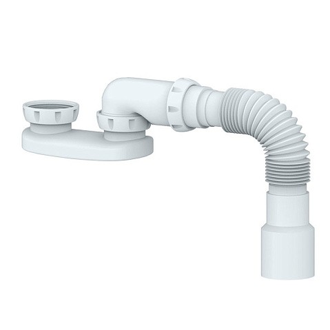 Сифон для поддона Unicorn G12, 40х50 гибкий отвод, 1 1/2'' х40 купить в Санкт-Петербурге | "Проконсим"