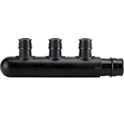 Коллектор PPSU для PEX труб 25х16х25 PN 10 OP под надвижную гильзу 3 выхода ONE PLUS купить в Санкт-Петербурге | "Проконсим"