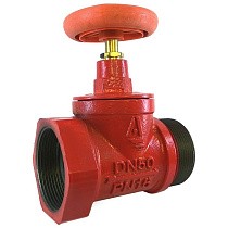 Клапан пожарный чугунный DN 50-65 PN 16 прямой КПЧП муфта-штуцер Апогей купить в Санкт-Петербурге | "Проконсим"