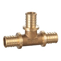 Тройники переходные латунные для PEX-PEX труб DN 16-32 PN 16 под надвижную гильзу PLP купить в Санкт-Петербурге | "Проконсим"