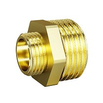Ниппели латунные DN 15-50 PN 40 штуцер-штуцер переходный LD Pride купить в Санкт-Петербурге | "Проконсим"