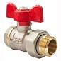 Кран латунный шаровой Valfex Optima.227.NLB1 11Б27фт1М DN 15 PN 25 никелированный американка бабочка купить в Санкт-Петербурге | "Проконсим"