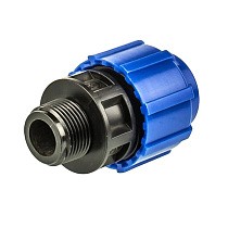 Муфты компрессионные для ПЭ DN 20-110 PN 16 обжимные с наружной резьбой купить в Санкт-Петербурге | "Проконсим"
