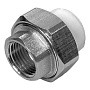 Муфта комбинированная ПП 20-1/2'' PN 25 разъёмная с внутренней резьбой белая РТП 10615