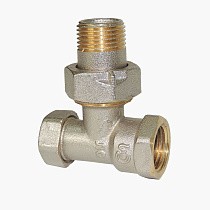 Клапан запорно-регулирующий Raditec DN 15 PN 16 угловой G1/2'' Kvs = 1,46 м3/ч для радиатора, 120гр. купить в Санкт-Петербурге | "Проконсим"