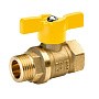 Кран латунный шаровой газовый 11Б27п DN15 PN40 бабочка муфта-штуцер БАЗ Standart купить в Санкт-Петербурге | "Проконсим"