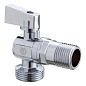 Кран латунный шаровой угловой MVI BV.463 DN 15-20 PN 10 штуцер бабочка купить в Санкт-Петербурге | "Проконсим"