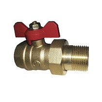 Краны латунные шаровые 11Б27п1 DN 15-32 PN 16 однотипные бабочка американка купить в Санкт-Петербурге | "Проконсим"