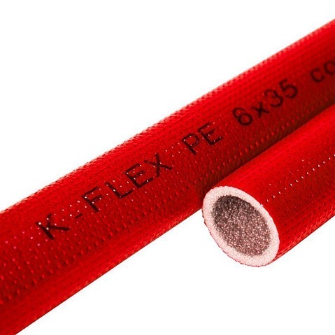 Трубка теплоизоляционная K-FLEX COMPACT RED, DN 15 толщина 13мм от -40 до +95°C длина 2м купить в Санкт-Петербурге | "Проконсим"