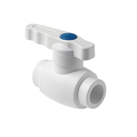 Краны шаровые ПП DN 20-63 PN 25 полный проход белые Pro Aqua купить в Санкт-Петербурге | "Проконсим"