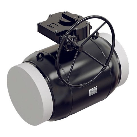 Краны стальные шаровые цельносварные DN 250-500 PN 25 полнопроходные приварные ISO с редуктором ALSO купить в Санкт-Петербурге | "Проконсим"