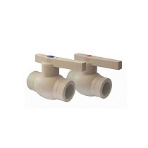 Краны шаровые ПП DN 20-63 PN 25 полнопроходные серые Valfex купить в Санкт-Петербурге | "Проконсим"
