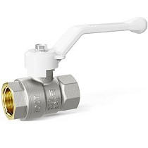 Краны латунные шаровые DN 15-50 PN 25-40 никелированные рычаг белый муфта-муфта LD Pride 47.301 купить в Санкт-Петербурге | "Проконсим"