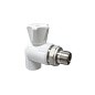 Кран шаровой для радиатора ПП 25-3/4'' PN 25 угловой с американкой белый VALFEX  купить в Санкт-Петербурге | "Проконсим"
