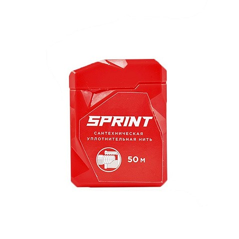сантехническая нить для герметизации резьбы Sprint 50м в многоразовом боксе блистер купить в Санкт-Петербурге | "Проконсим"