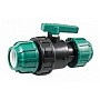 Кран шаровый ПЭ компрессионный 63 PN 10 
