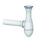 Сифон для умывальника Unicorn А110, 40х40 прямой отвод, 1 1/2'' х40 чаша из нержавеющей стали