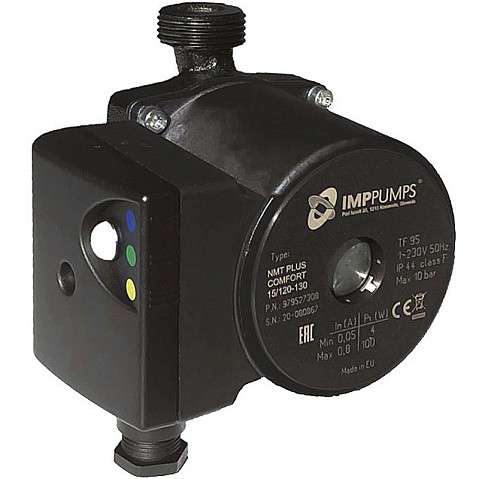 Насос циркуляционный с мокрым ротором NMT PLUS COMFORT INOX 15/90-130 100Вт 1х220В с электронным упр. резьбовой PN10 110C IMP PUMPS купить в Санкт-Петербурге | "Проконсим"