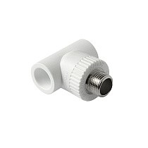Тройники ПП DN 20-32 PN 25 комбинированные с наружной резьбой белые Pro Aqua купить в Санкт-Петербурге | "Проконсим"