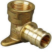 Угольники латунные для PEX труб DN 16-20 PN 10 под надвижную гильзу OP с внутренней резьбой ONE PLUS купить в Санкт-Петербурге | "Проконсим"