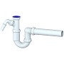 Сифон для умывальника Unicorn Y510V, 40х40 прямой отвод, 1 1/2'' х40 преходник 40х32
