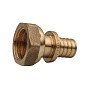 Муфта латунная для PEX труб  25-3/4''  PN 16  под надвижную гильзу с накидной гайкой  РосТурПласт купить в Санкт-Петербурге | "Проконсим"