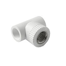 Тройник установочный ПП 20-1/2'' PN 25 с внутренней резьбой белый Pro Aqua PA13912 купить в Санкт-Петербурге | "Проконсим"