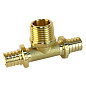 Тройник латунный для PEX труб 20-1/2''-20 PN 16 S-2,8мм под надвижную гильзу Valfex VF.433.AF купить в Санкт-Петербурге | "Проконсим"