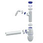 Сифон для мойки Unicorn В510V, 40х40 прямой отвод, 1 1/2'' х40 с отводом для стиральной машины преходник 40х32 купить в Санкт-Петербурге | "Проконсим"