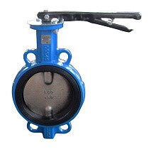 Затворы поворотные дисковые DN 32-300 PN 16 межфланцевые с чугунным диском рычаг Seagull купить в Санкт-Петербурге | "Проконсим"