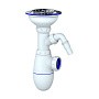 Сифон для мойки Unicorn В432VP, без отвода, 3 1/2'' х40 чаша из нержавеющей стали с отводом для стиральной машины пластиковая фурнитура