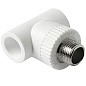 Тройник комбинированный ПП 25-1/2'' PN 25 с наружной резьбой белый Pro Aqua PA25012P купить в Санкт-Петербурге | "Проконсим"