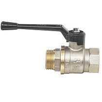 Краны латунные шаровые 11Б27п1 DN 15-40 PN 40 никелированные рычаг муфта-штуцер БАЗ А31.0.Н купить в Санкт-Петербурге | "Проконсим"