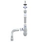 Сифон для мойки Unicorn В220, 40х50 гибкий отвод, 1 1/2'' х40 чаша из нержавеющей стали купить в Санкт-Петербурге | "Проконсим"