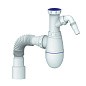 Сифон для мойки Unicorn В520V, 40х50 гибкий отвод, 1 1/2'' х40 с отводом для стиральной машины преходник 40х32 купить в Санкт-Петербурге | "Проконсим"
