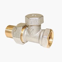 Клапан запорно-регулирующий Raditec DN 15 PN 16 прямой G1/2'' Kvs = 1,41 м3/ч для радиатора, 120гр. купить в Санкт-Петербурге | "Проконсим"