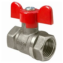 Краны латунные шаровые DN 15-25 PN 40 бабочка муфта-муфта SGL купить в Санкт-Петербурге | "Проконсим"