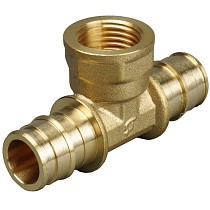 Тройники латунные для PEX труб DN 16-20 PN 10 под надвижную гильзу OP с внутренней резьбой ONE PLUS купить в Санкт-Петербурге | "Проконсим"