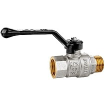 Краны латунные шаровые DN 15-50 PN 25-40 никелированные рычаг муфта-штуцер LD Pride 47.303 купить в Санкт-Петербурге | "Проконсим"